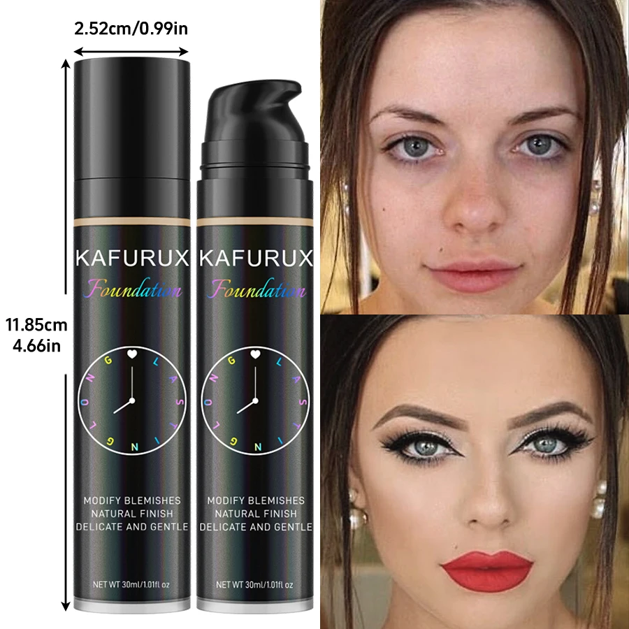 8 Colors Liquid Foundation Effective Concealer Waterproof Sweat-resistant Face Korean Makeup Profession Face Base Cosmetics Gift