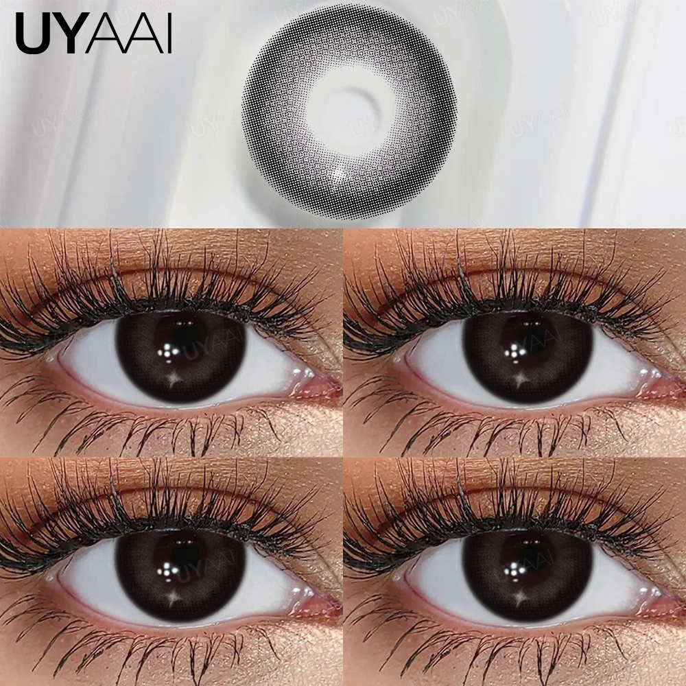 UYAAI Cleopatra Series NEW Colored Pupils Makeup Green Contact Lenses Beauty Women Colored Pupils Cosmetic Brown Natural Pupils