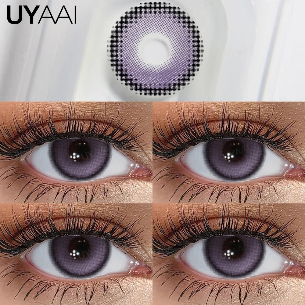 UYAAI Cleopatra Series NEW Colored Pupils Makeup Green Contact Lenses Beauty Women Colored Pupils Cosmetic Brown Natural Pupils