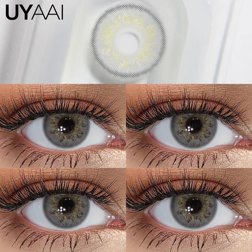 UYAAI Cleopatra Series NEW Colored Pupils Makeup Green Contact Lenses Beauty Women Colored Pupils Cosmetic Brown Natural Pupils