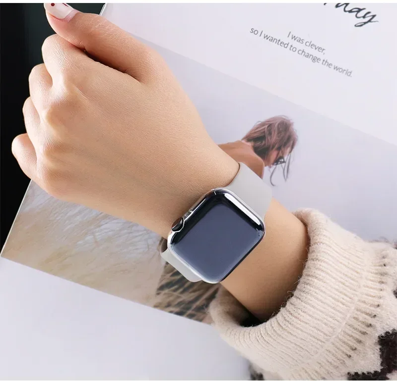Soft TPU Screen Protector for Apple Watch 10 9 8 45mm 41mm 44mm 42mm 46mm 49mm Full Case Cover for IWatch Ultra 7 SE 6 5 4 3 2