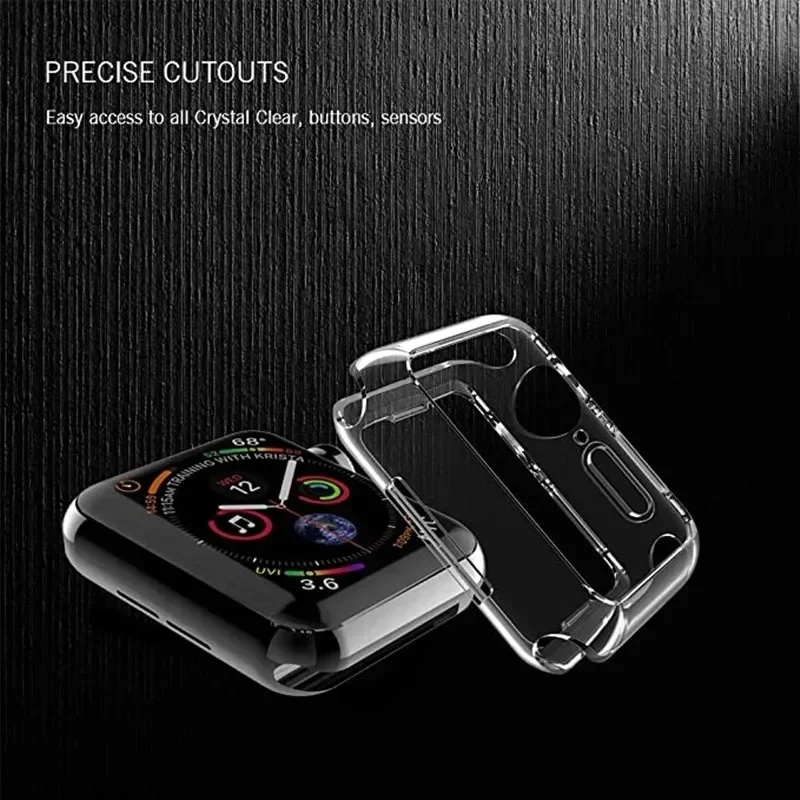 Soft TPU Screen Protector for Apple Watch 10 9 8 45mm 41mm 44mm 42mm 46mm 49mm Full Case Cover for IWatch Ultra 7 SE 6 5 4 3 2