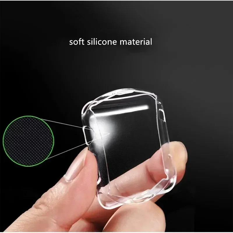 Soft TPU Screen Protector for Apple Watch 10 9 8 45mm 41mm 44mm 42mm 46mm 49mm Full Case Cover for IWatch Ultra 7 SE 6 5 4 3 2
