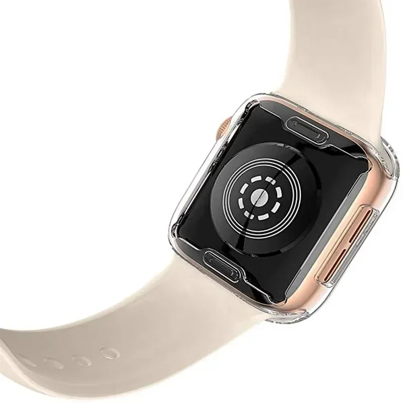Soft TPU Screen Protector for Apple Watch 10 9 8 45mm 41mm 44mm 42mm 46mm 49mm Full Case Cover for IWatch Ultra 7 SE 6 5 4 3 2