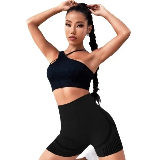 Yoga Underpants Seamless High-Elasticity High-Waist Quick-Drying Casual Sports Yoga Shorts Women's