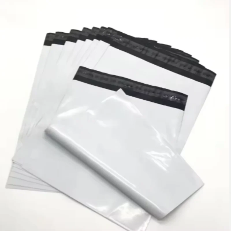 Lots White Self-Adhesive Seal Courier Bags for Express Delivery - Plastic Packaging Pouches Envelope Storage Mail Envelope