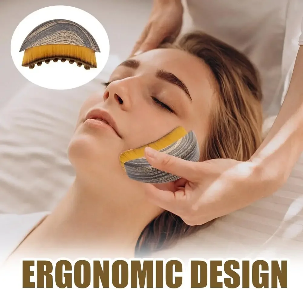 Lymphatic Contour Face Brush, Lymphatic Drainage Massager Facial Massager Face Chin Skin Sculpting Tool for Face,Ergonomically