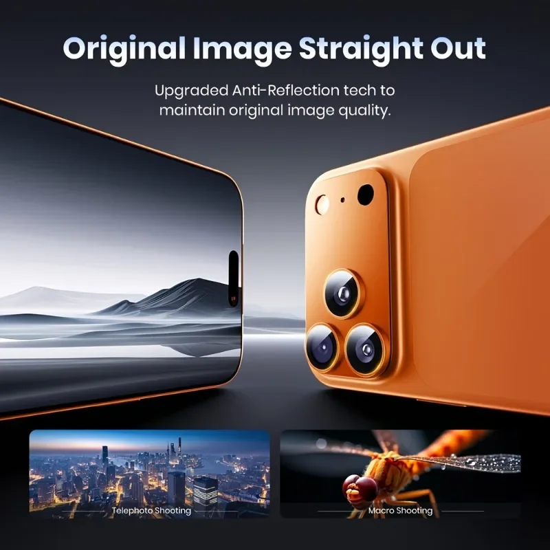 3/2/1PCS Matte Protective Film For iPhone 18 Pro Max 17 Pro Max Lens Full Coverage Ultra-Thin Camera Protector Drop Metal Frame