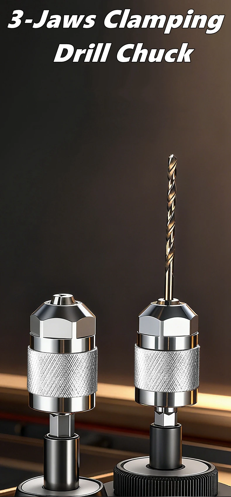Drill Chuck Keyless Screwdriver Impact Driver Adaptor Electric Micro Motor Clamp Mini Chuck Fixture Hex Shank Drill Bits Adapter