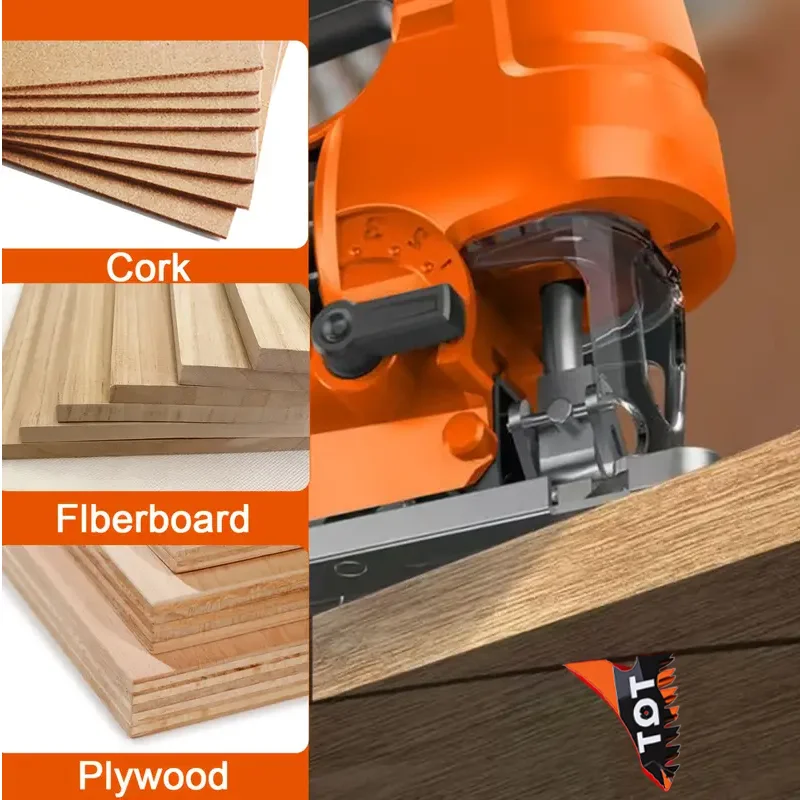 Jigsaw Blade Extra Long Heavy Duty Scroll Saw Blades T-Shank Fine Coarse Teeth for Wood Aluminum Tight Spaces