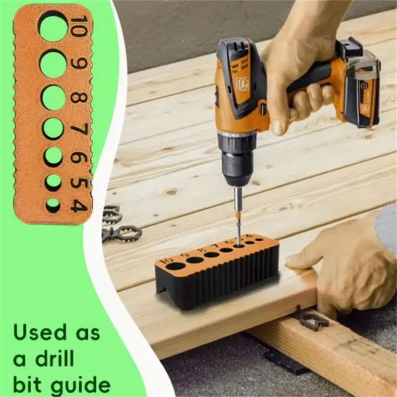 Drill Guide For 4/5/6/7/8/9/10mm Holes Drill Bit DIY Drill Jig Block Joints Tool Multifunctional Precision Accessory