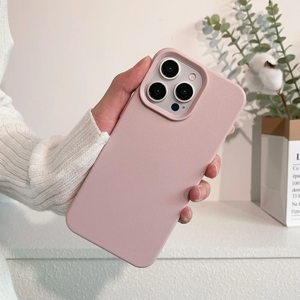 Leather Phone Case For iPhone 17 Pro Max 16 18 Pro Max 13 11 15 14 Plus 12 17 Air 17Promax Shockproof Soft TPU Funda Cover Coque
