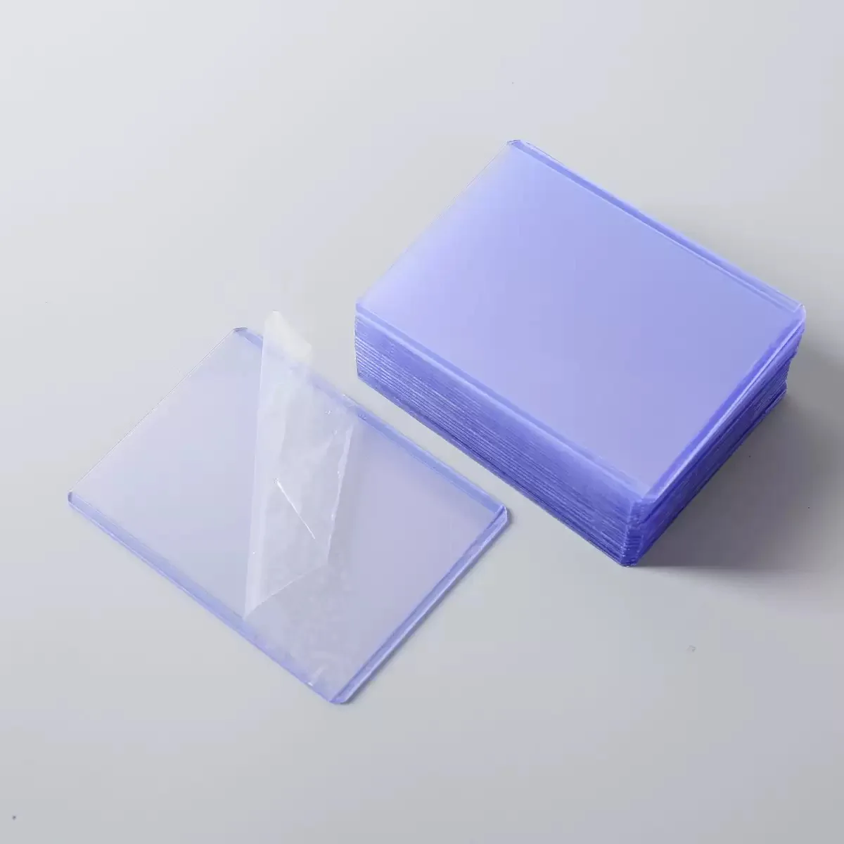 1/25/50Pcs Transparent Korean Kpop Card Sleeve with Protective Film Clear Card Holder Idol Photo Game Card Cover 35PT