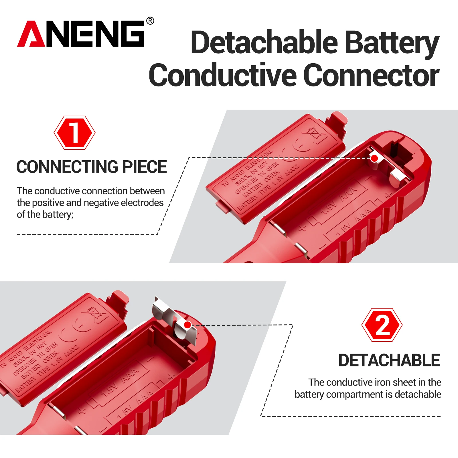 Dual-use Screwdriver Voltage Tester Pen ANENG B20 Double Head Insulated Slotted Cross Pen Screw Driver Repair Meter Hand Tools
