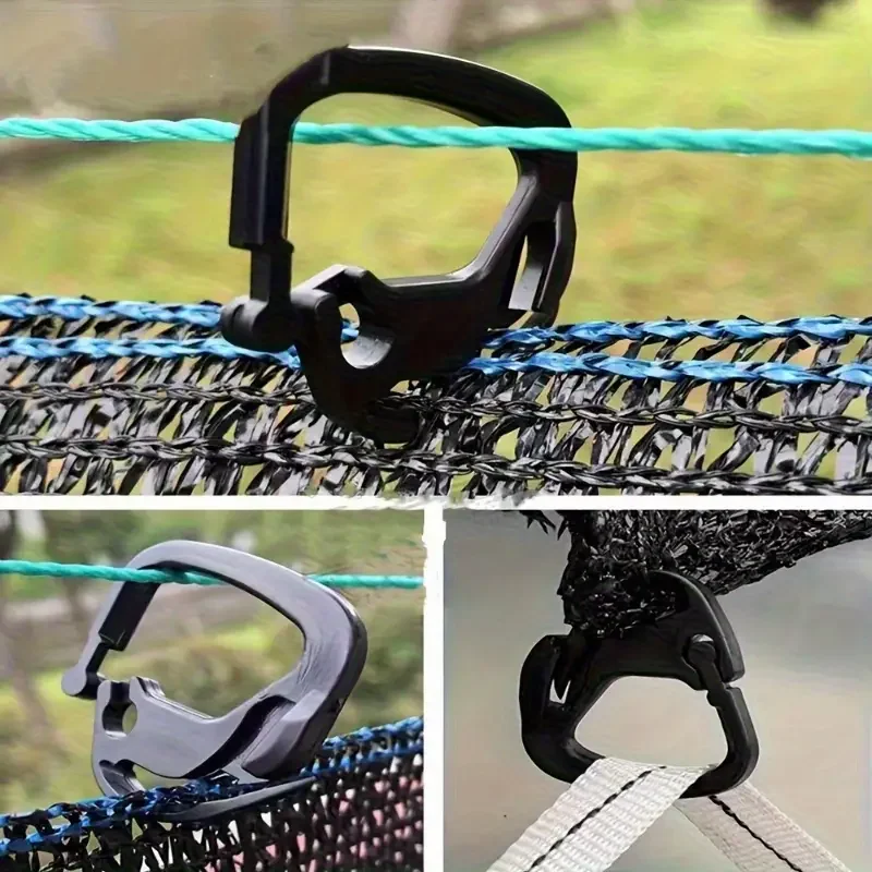 30PCS Shade Cloth Clips - Heavy Duty Hooks for Shade Net, Garden, Greenhouse & Outdoor Use - Adjustable & Portable