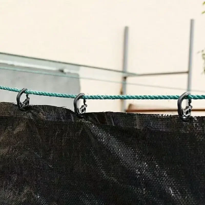 30PCS Shade Cloth Clips - Heavy Duty Hooks for Shade Net, Garden, Greenhouse & Outdoor Use - Adjustable & Portable