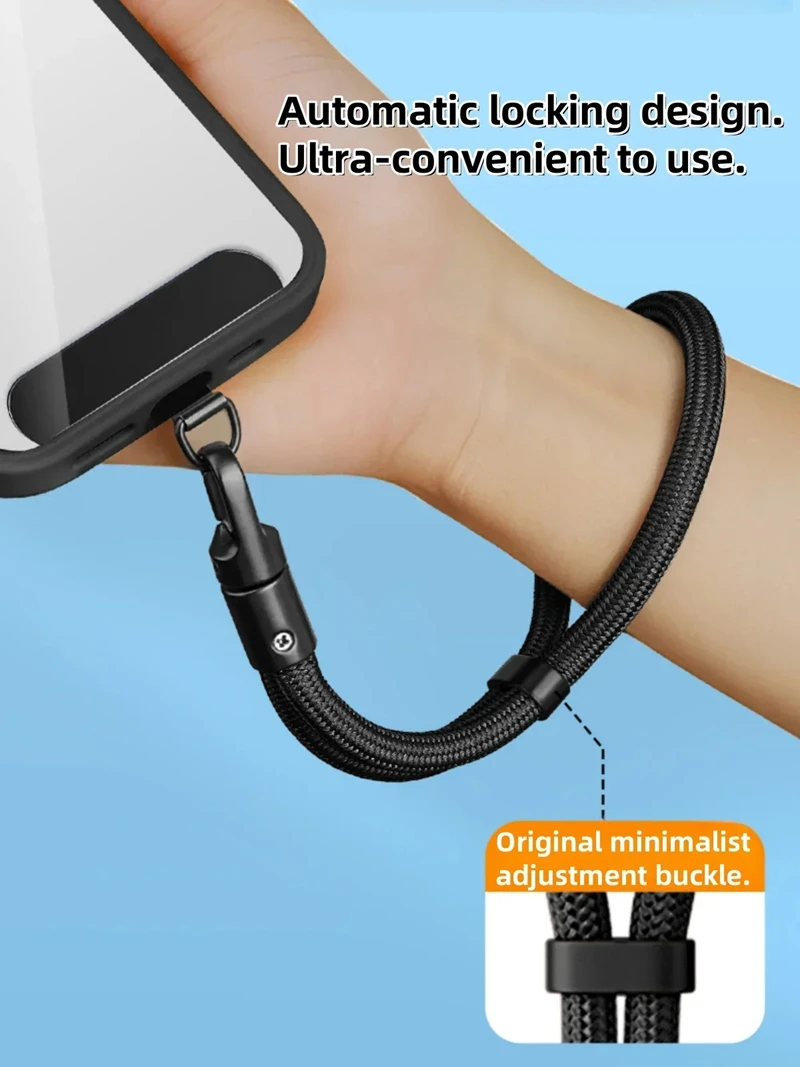 Universal Phone Lanyard with Clip Upgraded Anti-Drop 360° Rotation Adjustable Neck/Crossbody Strap for All Phone Cases
