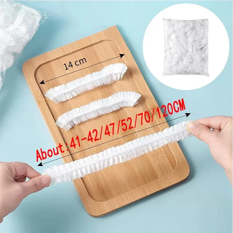 Colorful Disposable Food Cover Food Grade Fruit Vegetable Storage Bag Elastic Shower Cap Fruit Food Cover Fresh Keeping Bag
