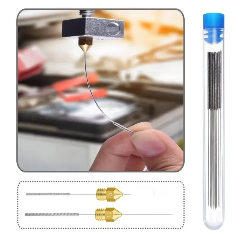10Pcs Car Windscreen Jet Nozzle Washer Tool Stainless Steel Wiper Nozzle Cleaning Kit For 3D Printer Jets,Gas Stoves,Shower Head