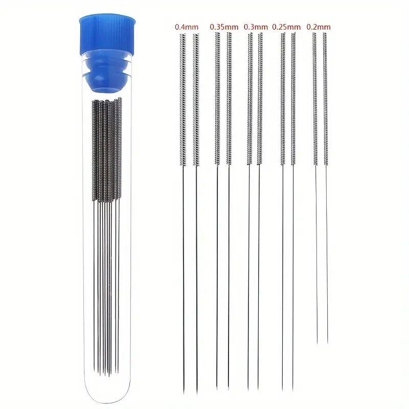 10Pcs Car Windscreen Jet Nozzle Washer Tool Stainless Steel Wiper Nozzle Cleaning Kit For 3D Printer Jets,Gas Stoves,Shower Head