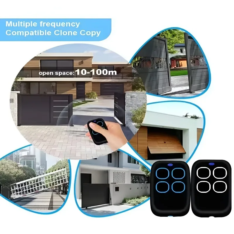 Multi-frequency 280MHz-868MHz Copier Transmitter Compatible with TOP432NA, TOP432EV, TOP432EE Garage Door Remote Manual Button