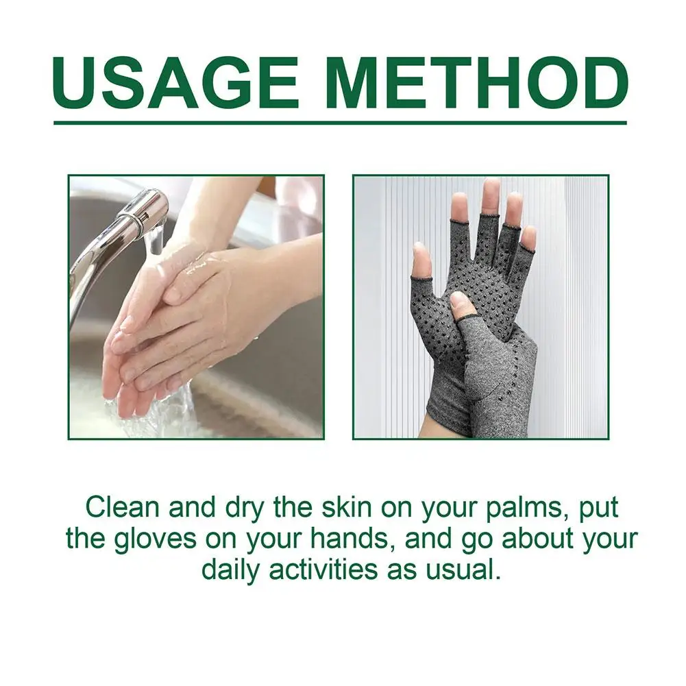1/2/3/4/5 Pairs Compression Arthritis Gloves Wrist Support Practical Stimulating Circulation Gloves Daily Activity Health Care