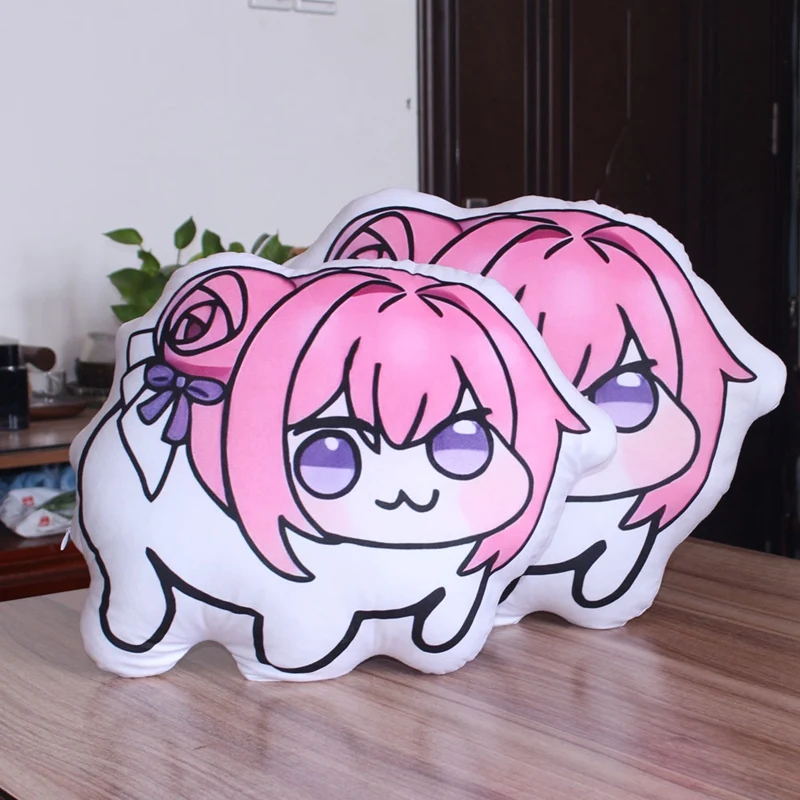 Extra Soft Pink Fluffy Dog Plush Pillow Bed Sofa Cushion with Non-Slip Base Machine Washable Decor Home Office Gift