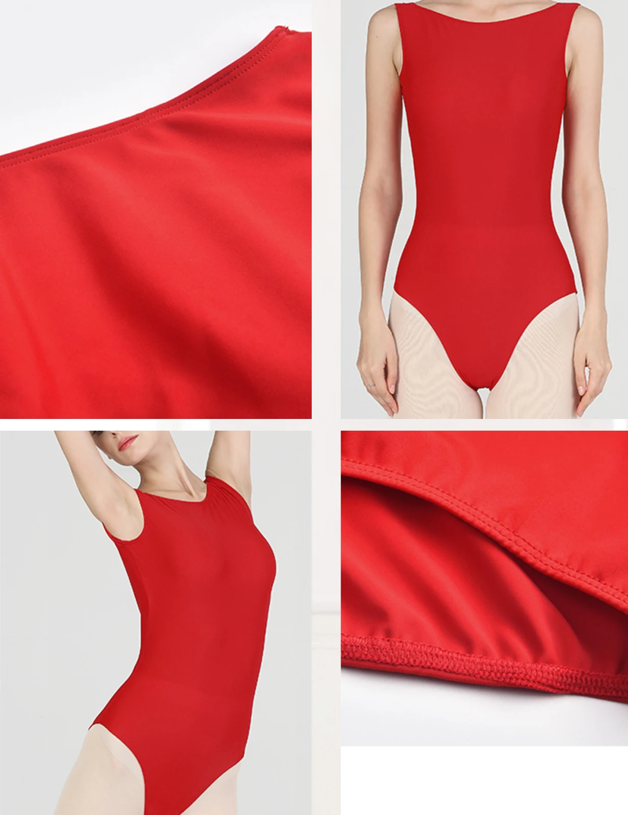 Ballet Dance One-Piece Bodysuit Tights Women's Body Suit Training Suit U-Neck Backless Base Training Suit
