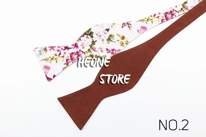 Fashion Mens Adjustable Bowtie Self Tied Bow Ties 100% Cotton Vintage Floral Flower Butterfly For Men Classic Wedding Party Gift