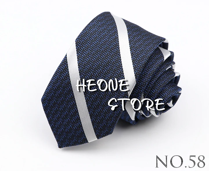 Fashion 6cm Narrow Polyester Necktie For Men Business Meeting Formal Jacquard Striped Plaid Skinny Tie Daily Wear Cravat Gift
