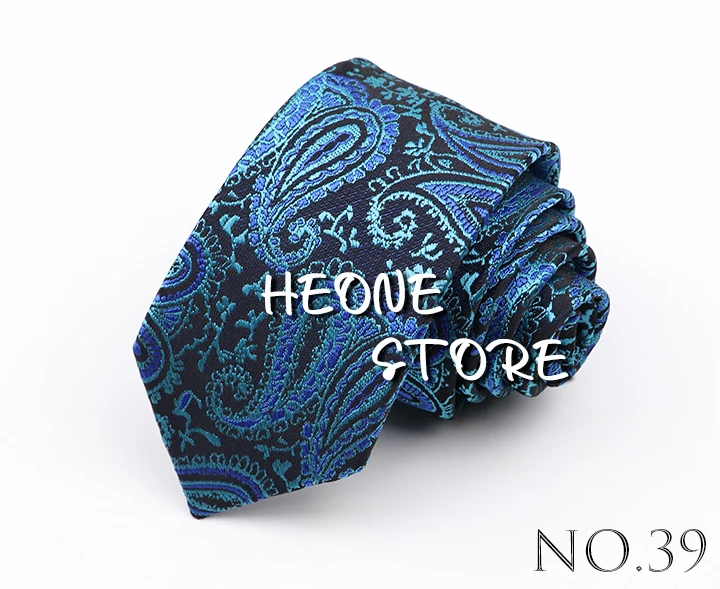 Fashion 6cm Narrow Polyester Necktie For Men Business Meeting Formal Jacquard Striped Plaid Skinny Tie Daily Wear Cravat Gift