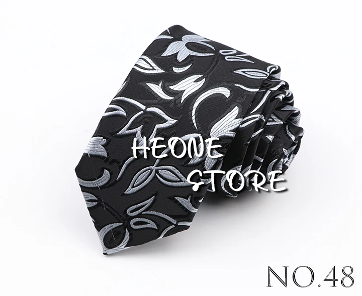 Fashion 6cm Narrow Polyester Necktie For Men Business Meeting Formal Jacquard Striped Plaid Skinny Tie Daily Wear Cravat Gift