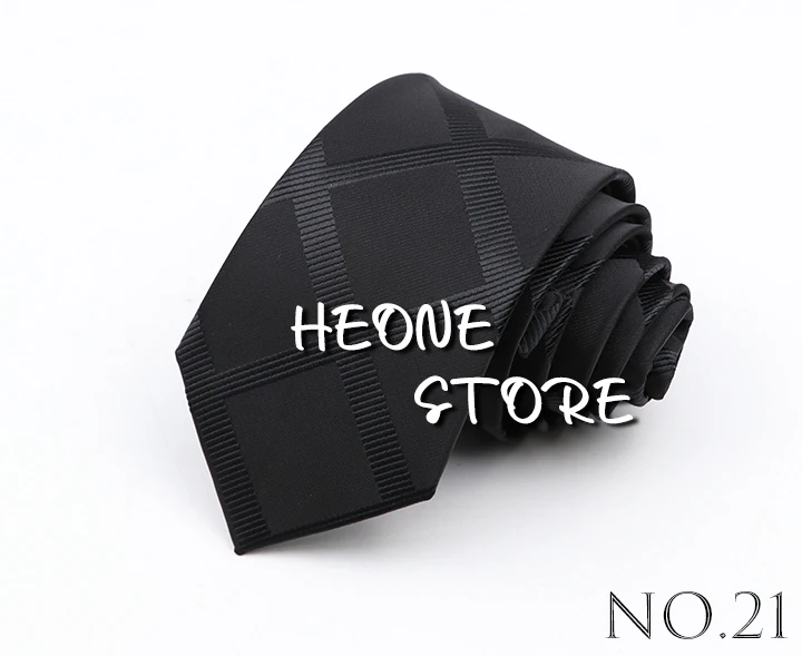 Fashion 6cm Narrow Polyester Necktie For Men Business Meeting Formal Jacquard Striped Plaid Skinny Tie Daily Wear Cravat Gift