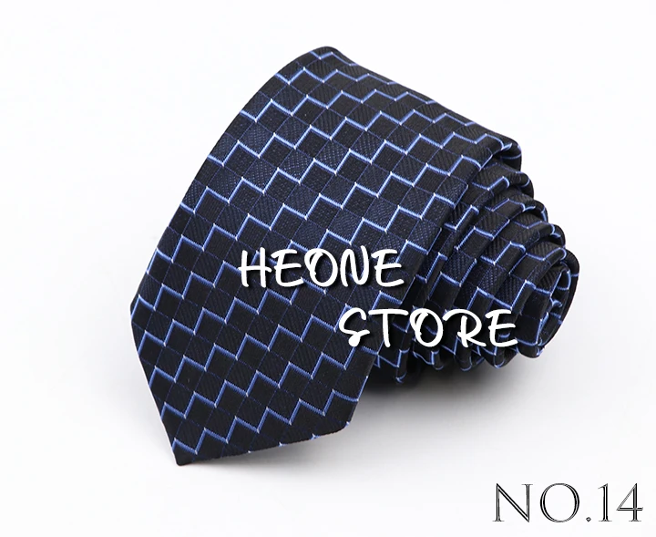 Fashion 6cm Narrow Polyester Necktie For Men Business Meeting Formal Jacquard Striped Plaid Skinny Tie Daily Wear Cravat Gift
