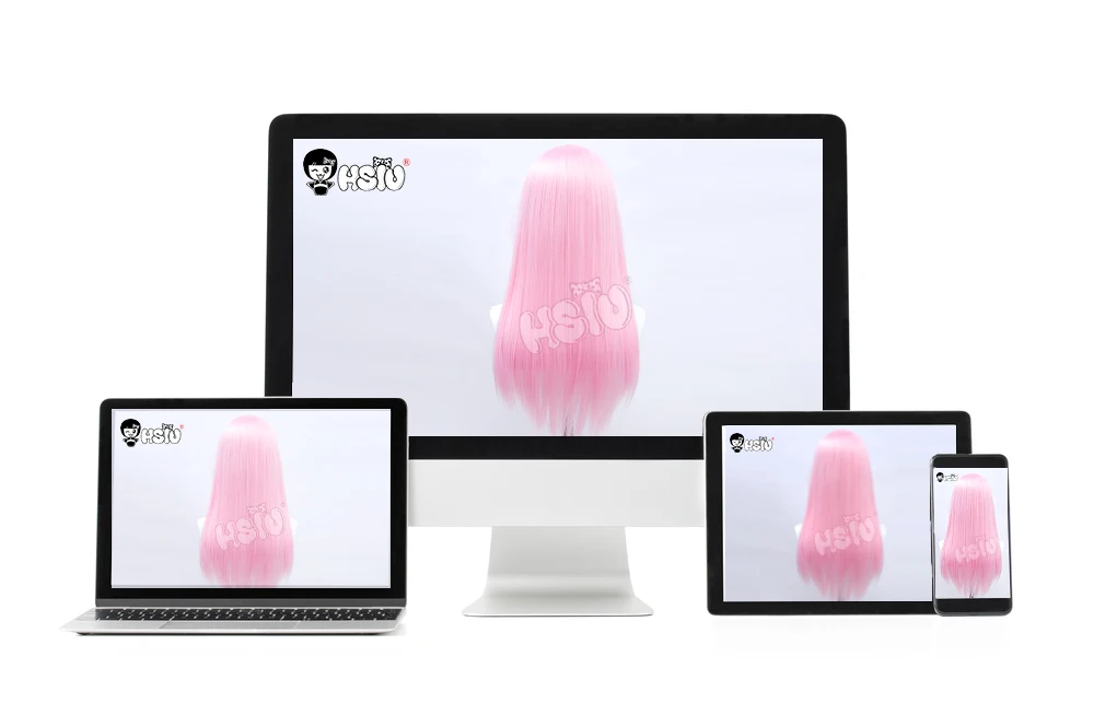 Qiao Ling Cosplay Wig Devil Game Time Agent Cosplay HSIU Black Short Hair Free Brand Wig Cap Time Agent Wig