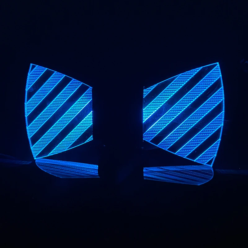 LED Acrylic Bow Tie Light up LED Men Bow Tie Luminous Bow Tie Costume Men Ties DJ Dance Glow Decoration Novelty Gift LED Cravat