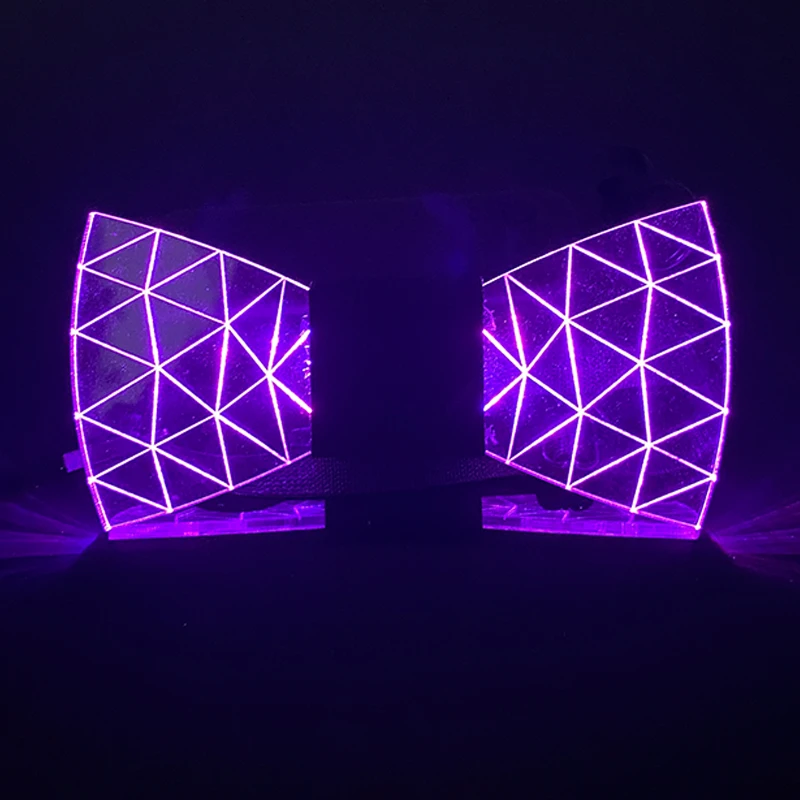 LED Acrylic Bow Tie Light up LED Men Bow Tie Luminous Bow Tie Costume Men Ties DJ Dance Glow Decoration Novelty Gift LED Cravat