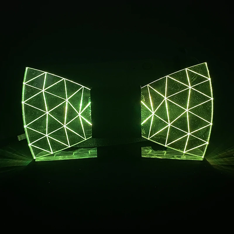 LED Acrylic Bow Tie Light up LED Men Bow Tie Luminous Bow Tie Costume Men Ties DJ Dance Glow Decoration Novelty Gift LED Cravat