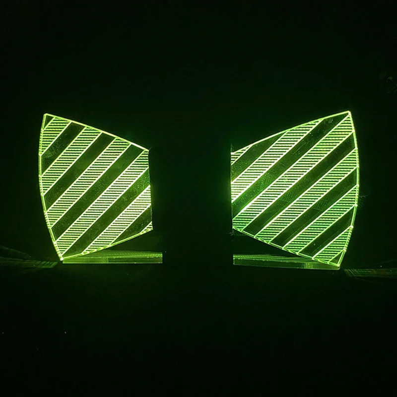LED Acrylic Bow Tie Light up LED Men Bow Tie Luminous Bow Tie Costume Men Ties DJ Dance Glow Decoration Novelty Gift LED Cravat