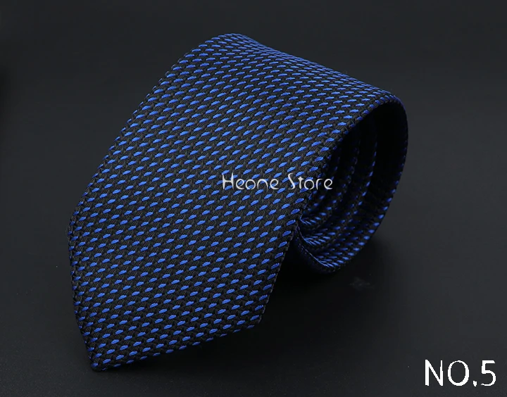 New Dot Striped Men's Tie Fashion Classic Soft Neckties Blue Black Red Pink Jacquard Woven Polyester Cravat Daily Wear Accessory