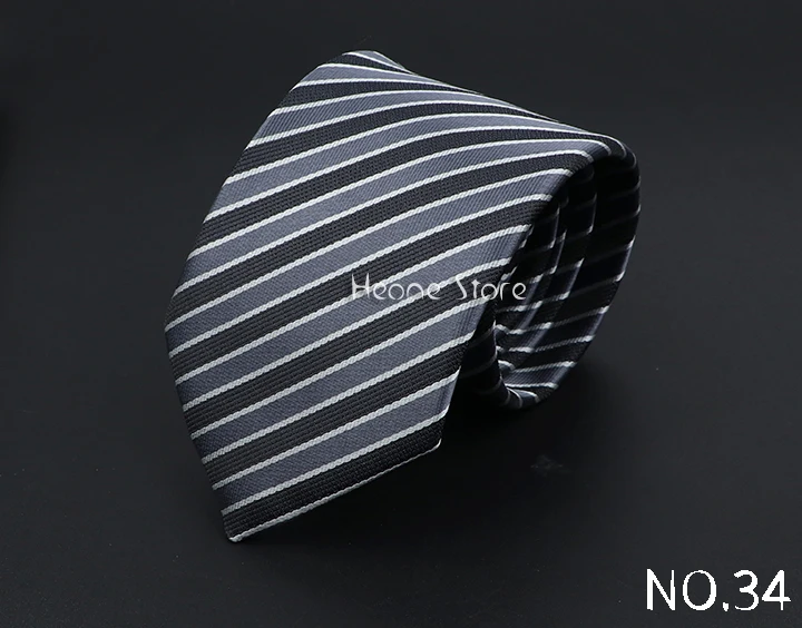 New Dot Striped Men's Tie Fashion Classic Soft Neckties Blue Black Red Pink Jacquard Woven Polyester Cravat Daily Wear Accessory