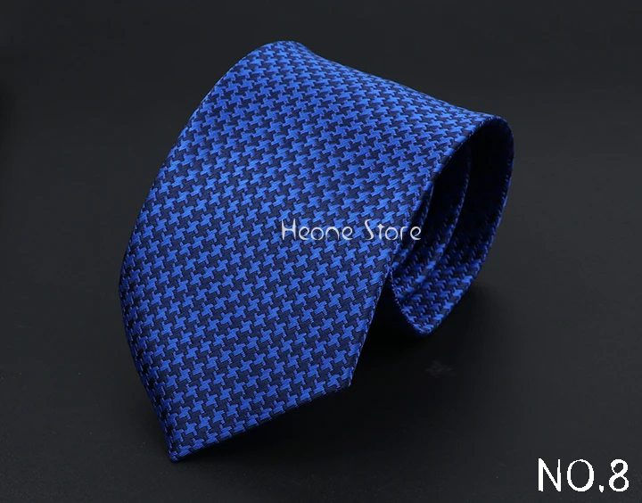 New Dot Striped Men's Tie Fashion Classic Soft Neckties Blue Black Red Pink Jacquard Woven Polyester Cravat Daily Wear Accessory