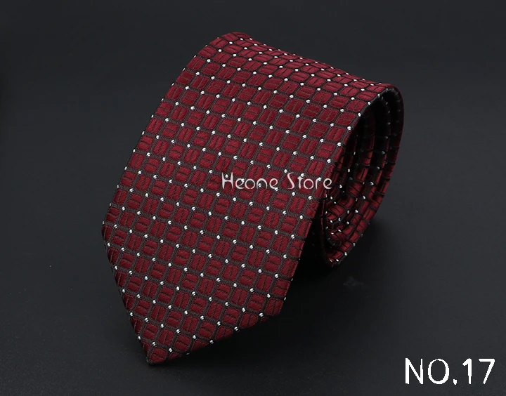 New Dot Striped Men's Tie Fashion Classic Soft Neckties Blue Black Red Pink Jacquard Woven Polyester Cravat Daily Wear Accessory