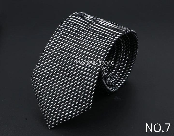 New Dot Striped Men's Tie Fashion Classic Soft Neckties Blue Black Red Pink Jacquard Woven Polyester Cravat Daily Wear Accessory