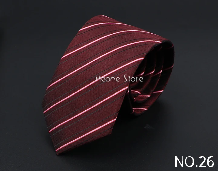 New Dot Striped Men's Tie Fashion Classic Soft Neckties Blue Black Red Pink Jacquard Woven Polyester Cravat Daily Wear Accessory