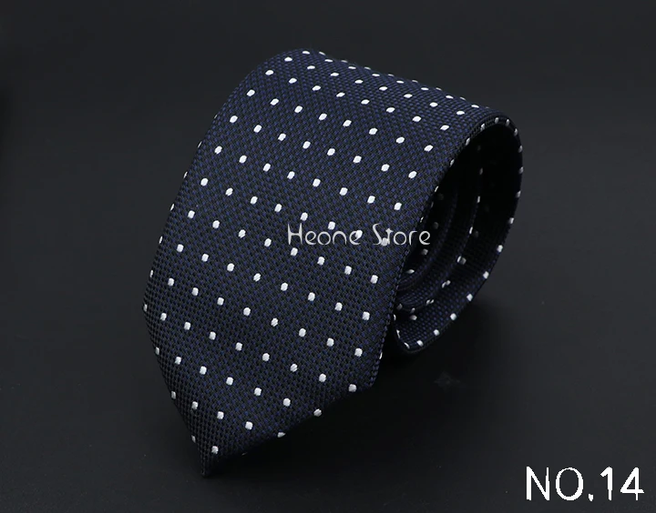New Dot Striped Men's Tie Fashion Classic Soft Neckties Blue Black Red Pink Jacquard Woven Polyester Cravat Daily Wear Accessory