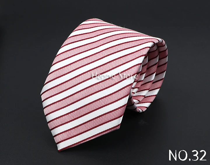 New Dot Striped Men's Tie Fashion Classic Soft Neckties Blue Black Red Pink Jacquard Woven Polyester Cravat Daily Wear Accessory