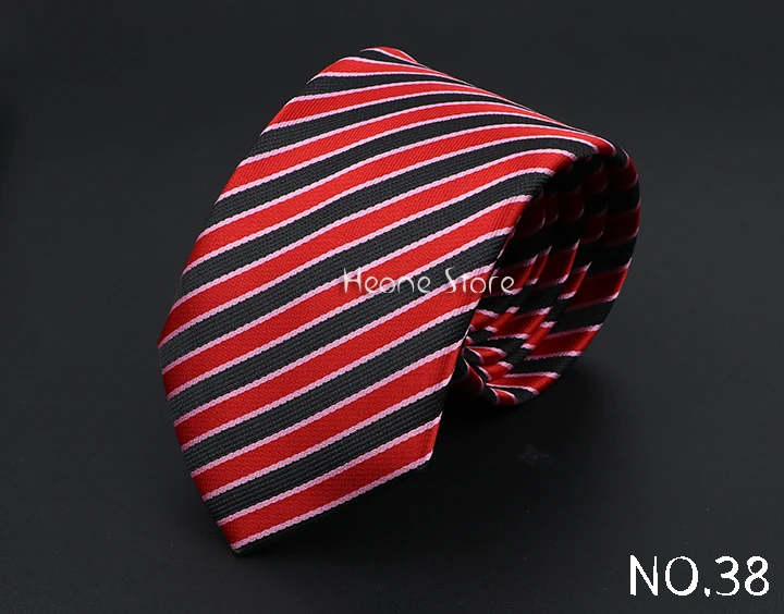 New Dot Striped Men's Tie Fashion Classic Soft Neckties Blue Black Red Pink Jacquard Woven Polyester Cravat Daily Wear Accessory