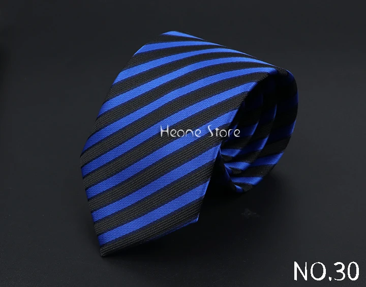 New Dot Striped Men's Tie Fashion Classic Soft Neckties Blue Black Red Pink Jacquard Woven Polyester Cravat Daily Wear Accessory