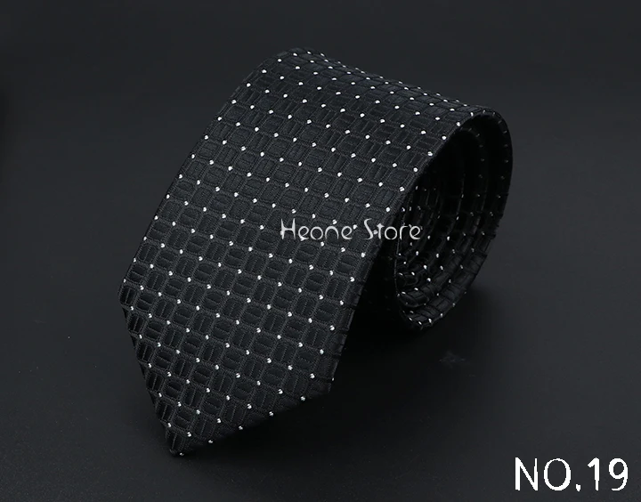 New Dot Striped Men's Tie Fashion Classic Soft Neckties Blue Black Red Pink Jacquard Woven Polyester Cravat Daily Wear Accessory